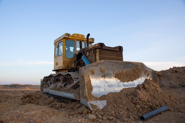 Bulldozer Land Grading